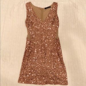 Gold sequences dress